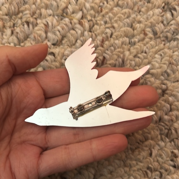 Mirrored Bird Pin - Picture 2 of 2